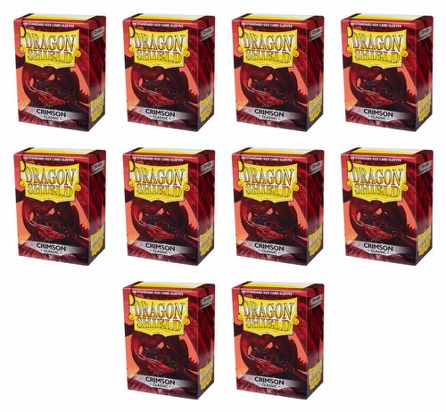 Dragon Shield Standard Classic Sleeves Box - Crimson