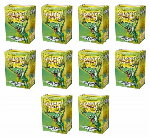 Dragon Shield Standard Size Card Game Sleeves Box - Matte Apple Green