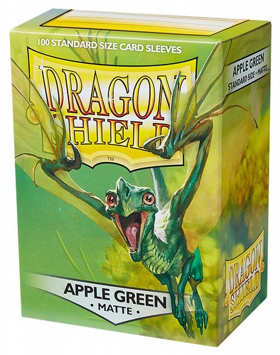 Dragon Shield Standard Size Card Game Sleeves - Matte Apple Green [5 packs]