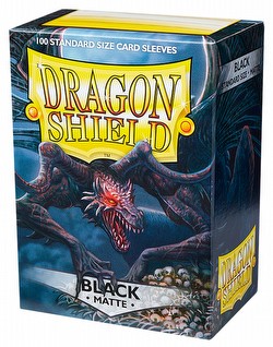 Dragon Shield Standard Size Card Game Sleeves Pack - Matte Black