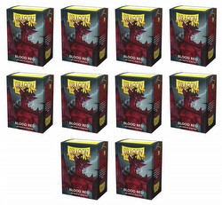 Dragon Shield Standard Size Card Game Sleeves Box - Matte Blood Red