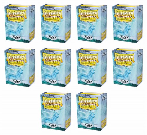 Dragon Shield Standard Size Card Game Sleeves Box - Matte Clear