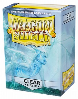 Dragon Shield Standard Size Card Game Sleeves - Matte Clear [2 packs]