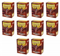 Dragon Shield Standard Size Card Game Sleeves Box - Matte Crimson