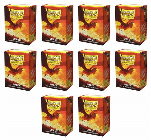 Dragon Shield Dual Sleeves Display Box - Matte Ember