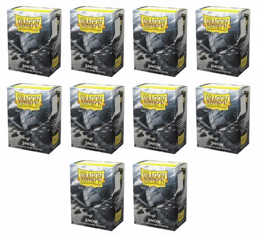 Dragon Shield Dual Sleeves Display Box - Matte Snow