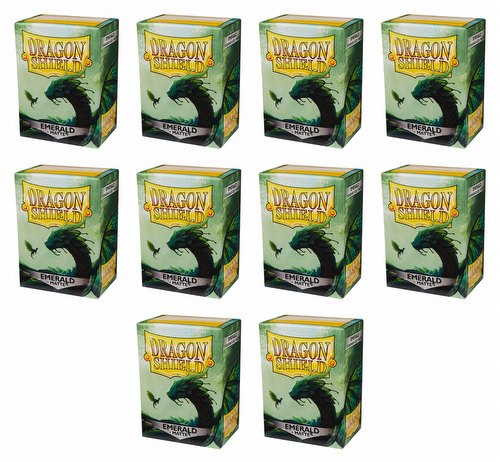 Dragon Shield Standard Size Card Game Sleeves Box - Matte Emerald