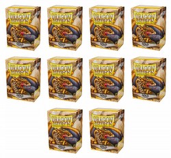 Dragon Shield Standard Size Card Game Sleeves Box - Matte Gold