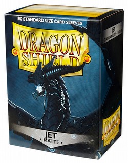Dragon Shield Standard Size Card Game Sleeves - Matte Jet [2 packs]