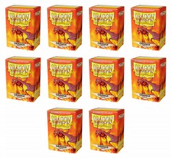 Dragon Shield Standard Size Card Game Sleeves Box - Matte Orange