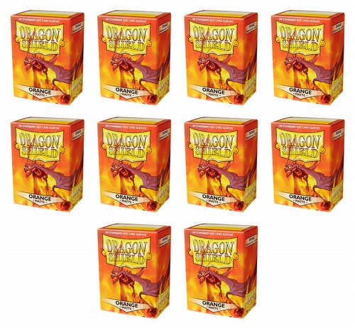 Dragon Shield Standard Size Card Game Sleeves Box - Matte Orange