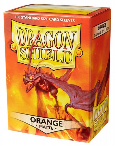 Dragon Shield Standard Size Card Game Sleeves Pack - Matte Orange