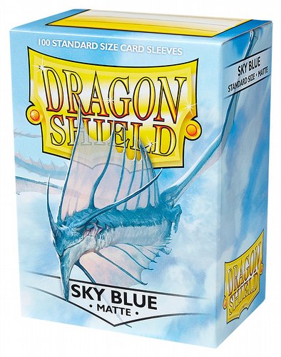 Dragon Shield Standard Size Card Game Sleeves Pack - Matte Sky Blue