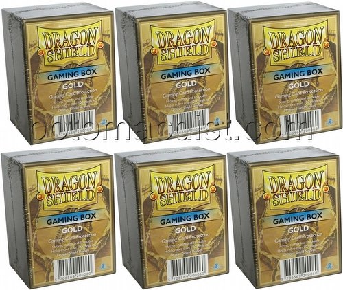 Dragon Shield Gaming Boxes (Deck Boxes) - Gold [6 deck boxes]