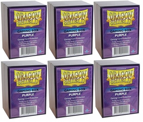 Dragon Shield Gaming Boxes (Deck Boxes) - Purple [6 deck boxes]