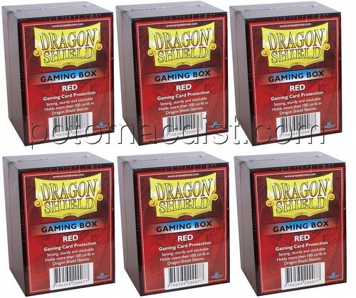 Dragon Shield Gaming Boxes (Deck Boxes) - Red [6 deck boxes]