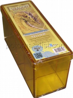 Dragon Shield Four Compartment Storage Box - Yellow