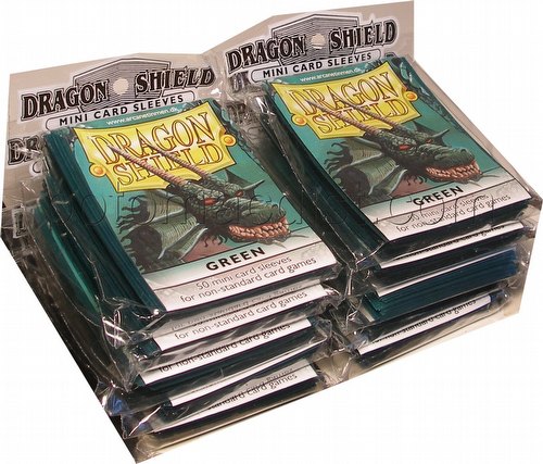 Dragon Shield Mini (Yu-Gi-Oh Size) Card Sleeves Box - Green [10 packs]