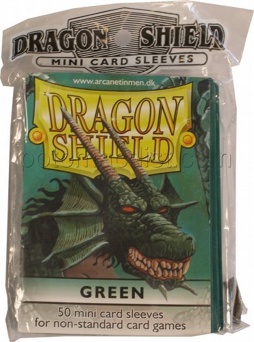 Dragon Shield Mini (Yu-Gi-Oh Size) Card Sleeves Pack - Green