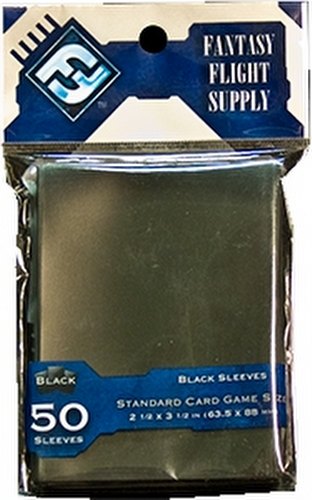Fantasy Flight Standard Size Card Game Sleeves Pack - Black