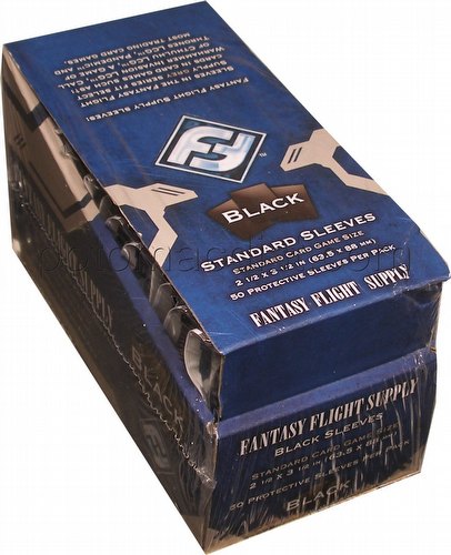 Fantasy Flight Standard Size Card Game Sleeves Box - Black