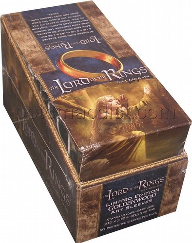 Fantasy Flight Standard Size Lord of the Rings Sleeves Box - Goldenwood Singer [10 packs]