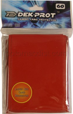 Dek Prot Standard Size Deck Protectors - Pepper Red Case [30 packs]