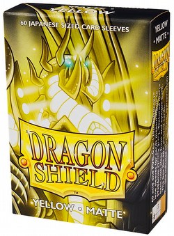 Dragon Shield Japanese (Yu-Gi-Oh Size) Card Sleeves Box - Matte Yellow [10 packs]