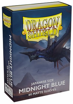 Dragon Shield Japanese (Yu-Gi-Oh Size) Card Sleeves Box - Matte Midnight Blue [10 packs]