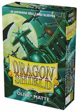 Dragon Shield Japanese (Yu-Gi-Oh Size) Card Sleeves Box - Matte Olive [10 packs]