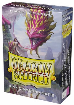 Dragon Shield Japanese (Yu-Gi-Oh Size) Card Sleeves Box - Matte Pink Diamond [10 packs]