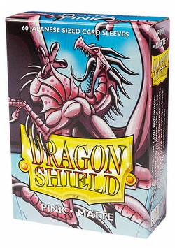 Dragon Shield Japanese (Yu-Gi-Oh Size) Card Sleeves Pack - Matte Pink [5 packs]