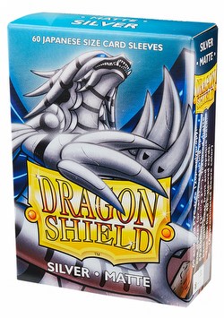 Dragon Shield Japanese (Yu-Gi-Oh Size) Card Sleeves Box - Matte Silver [10 packs]