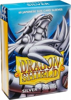 Dragon Shield Japanese (Yu-Gi-Oh Size) Card Sleeves Box - Matte Silver [10 packs]