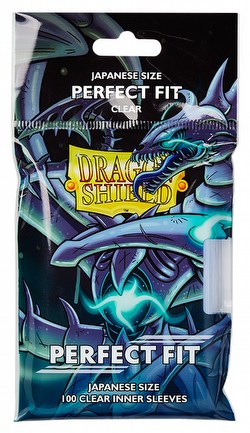 Dragon Shield Japanese (Yu-Gi-Oh Size) Perfect Fit Card Sleeves Box - Clear Topload