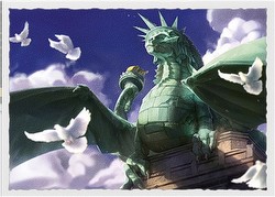 Dragon Shield Art Card Sleeves Display Box - Matte Dragon of Liberty