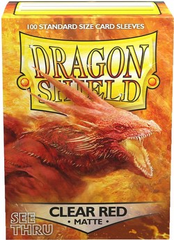 Dragon Shield Standard Size Card Game Sleeves Box - Matte Clear Blue