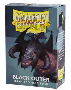 Dragon Shield Standard Size Matte Black Outer Sleeves Box