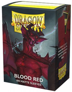 Dragon Shield Standard Size Card Game Sleeves Box - Matte Blood Red