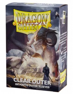 Dragon Shield Standard Size Matte Clear Outer Sleeves Case [50 packs]