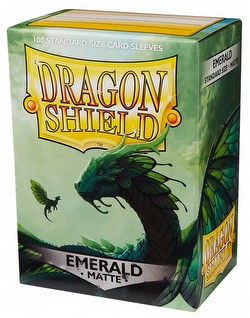 Dragon Shield Standard Size Card Game Sleeves Box - Matte Emerald