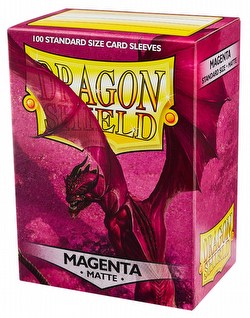 Dragon Shield Standard Size Card Game Sleeves Box - Matte Magenta