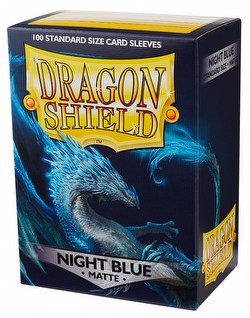 Dragon Shield Standard Size Card Game Sleeves Box - Matte Night Blue
