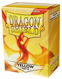 Dragon Shield Standard Size Card Game Sleeves Box - Matte Yellow