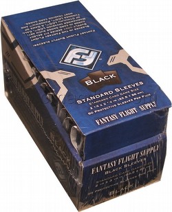 Fantasy Flight Standard Size Card Game Sleeves Case - Black [6 boxes]