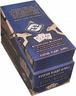 Fantasy Flight Standard Size Card Game Sleeves Box - Clear Case [6 boxes/FFS05]