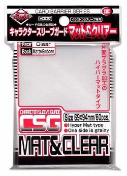 KMC Standard Oversized Sleeves - Character Guard Case [Matte Clear/30 packs]