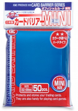KMC Card Barrier Mini Series Yu-Gi-Oh Size Sleeves - Metallic Blue Case [30 packs]