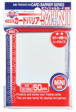 KMC Card Barrier Mini Series Yu-Gi-Oh Size Sleeves - White [10 packs]