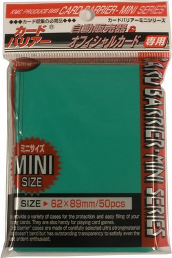 KMC Card Barrier Mini Series Yu-Gi-Oh Size Sleeves - Green Case [30 packs]